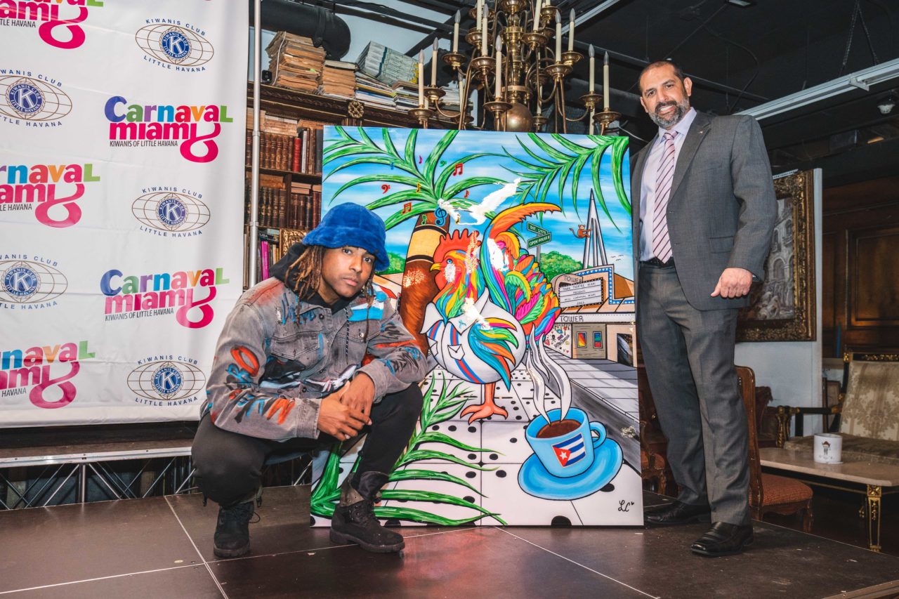 The Kiwanis of Little Havana and Cuba Ocho Honor Yotuel Romero.