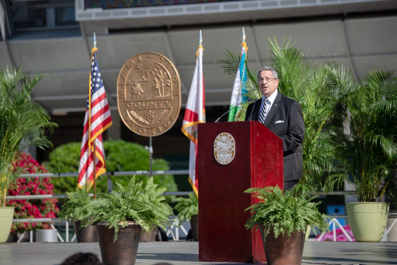 Jose standing on stage