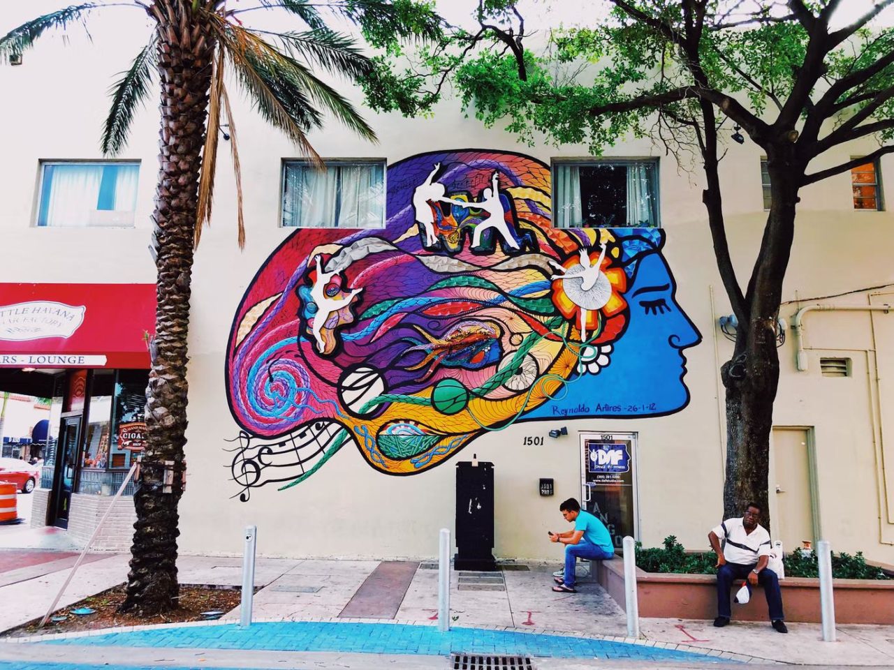 A gorgeous mural in Miami’s famous historic neighborhood, Little Havana.