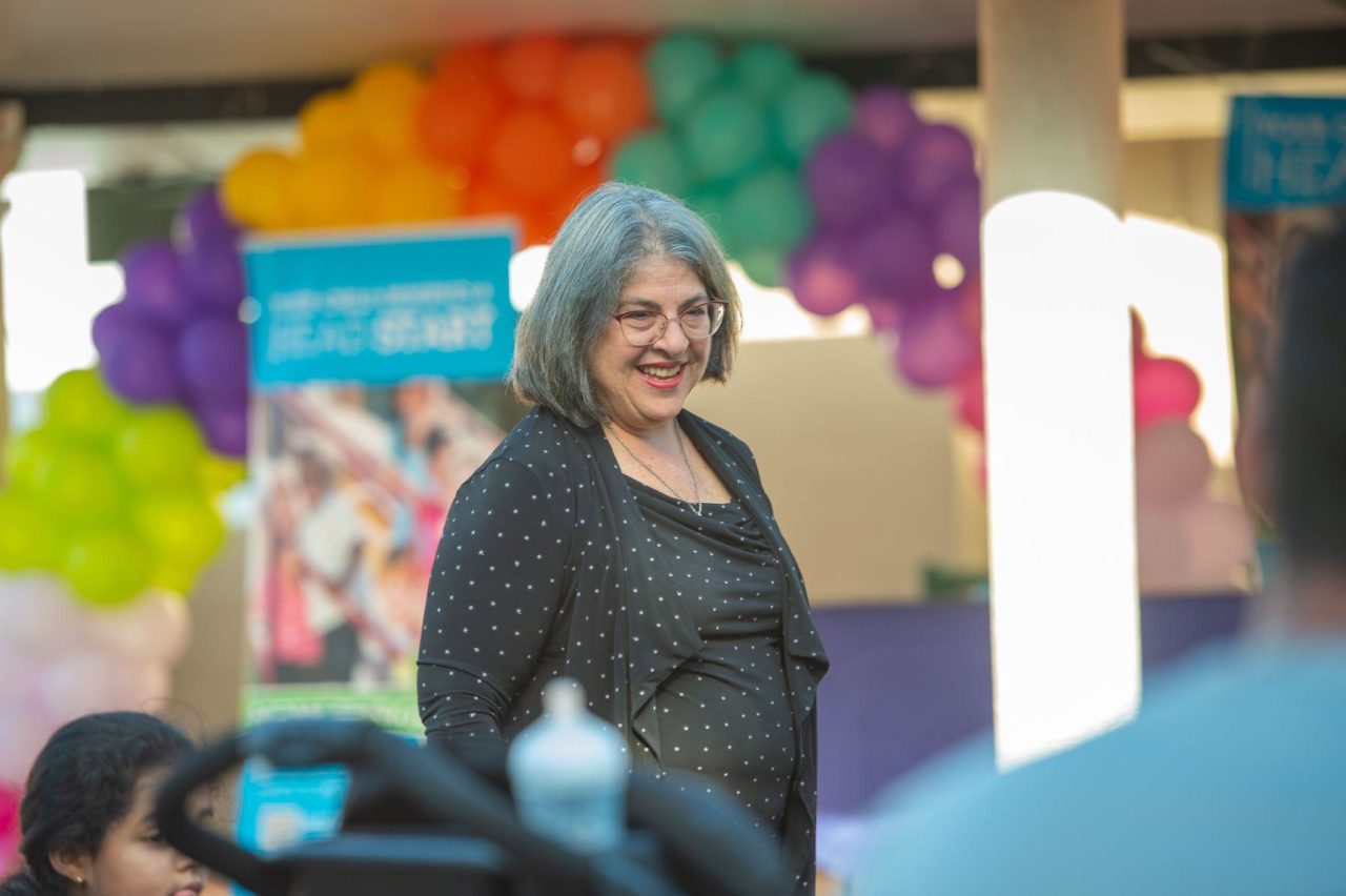 A photo of Miami-Dade County Mayor Daniella Levine Cava smiling at the event.