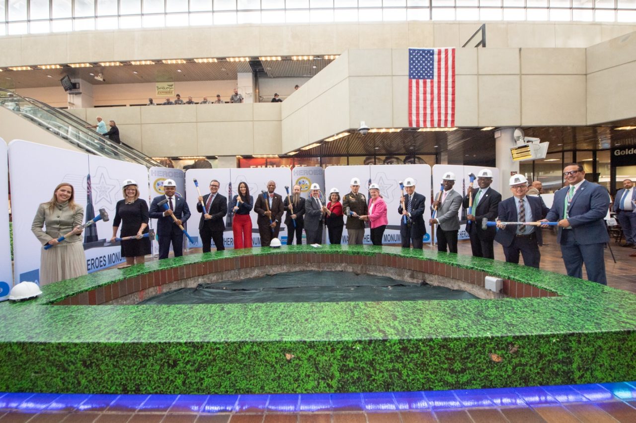 the Wall of Heroes ceremony