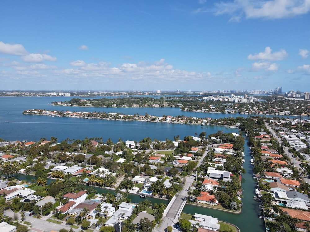 an aerial view of Miami
