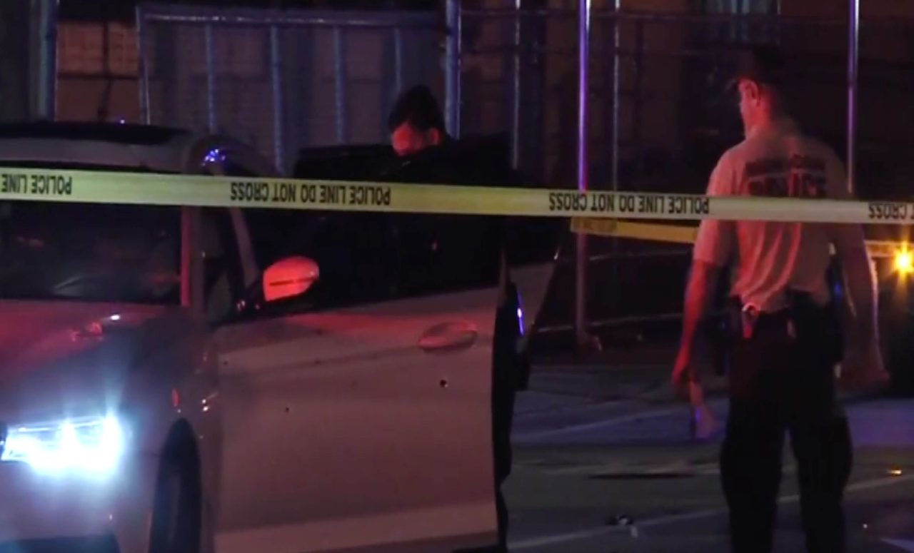 Investigation by cops where shooting happens