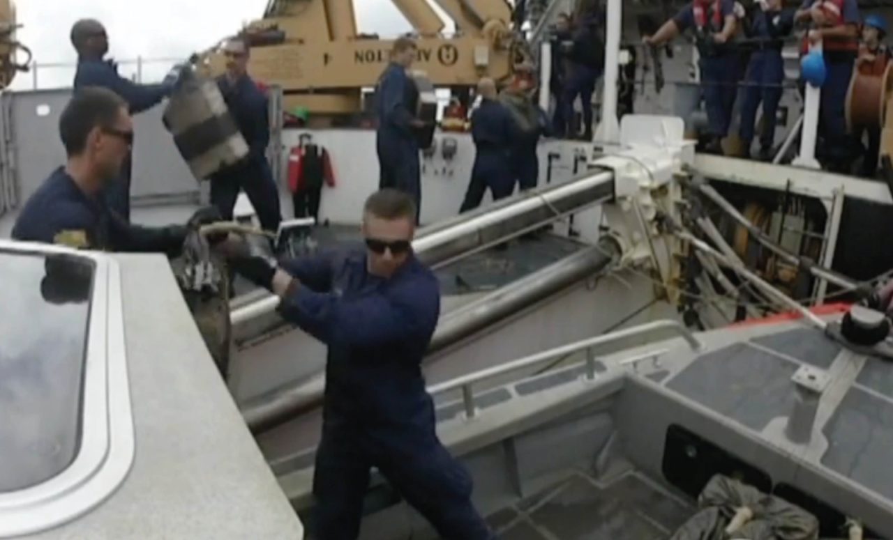 U.S. Coast Guard finding illegal cocaine