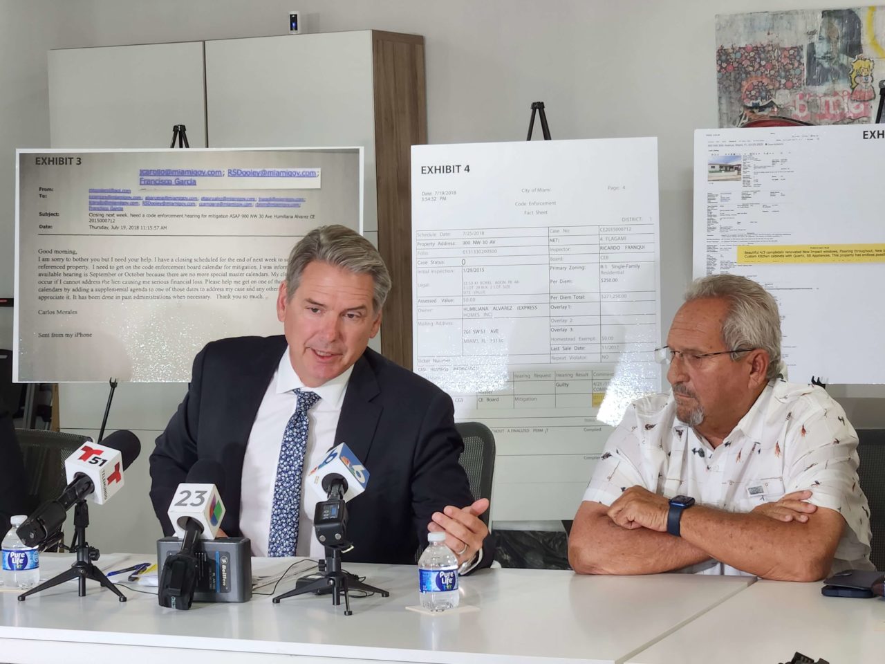 Two guys giving the conference