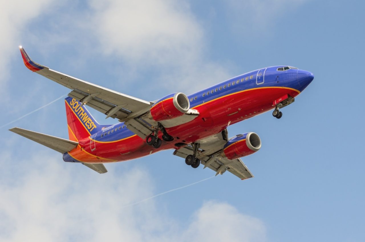 A Southwest Airlines airplane