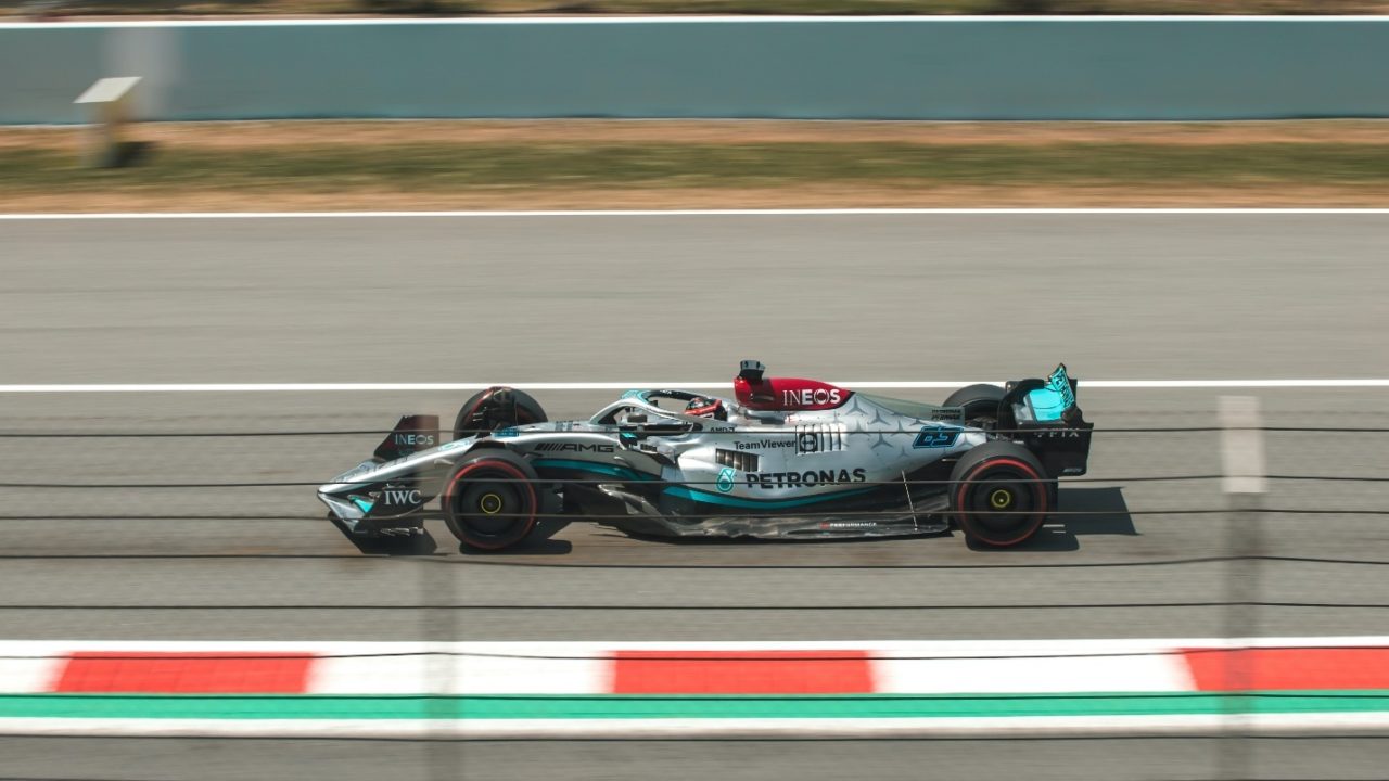 A racing car on track