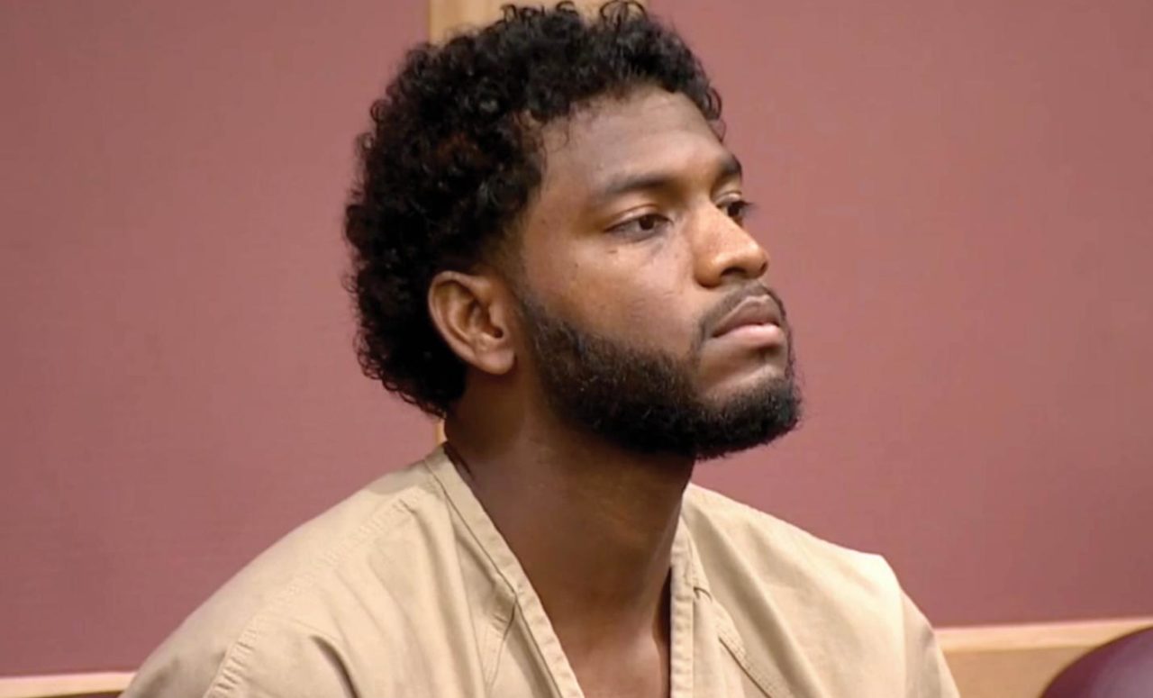 Joshua Bogwandas inside the court