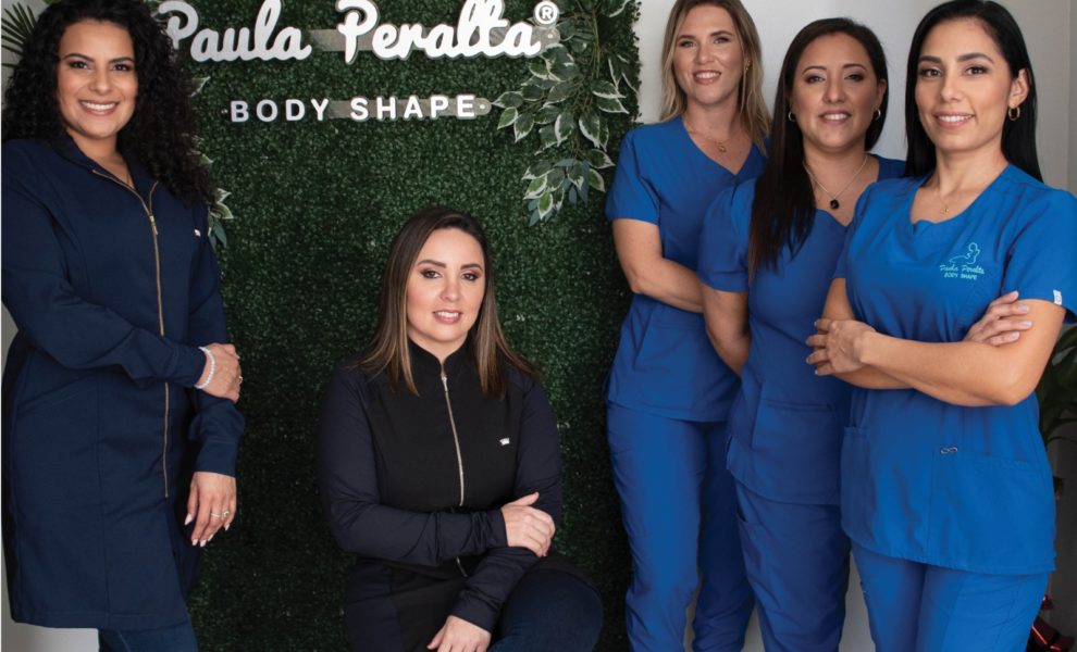Paula Peralta with her team