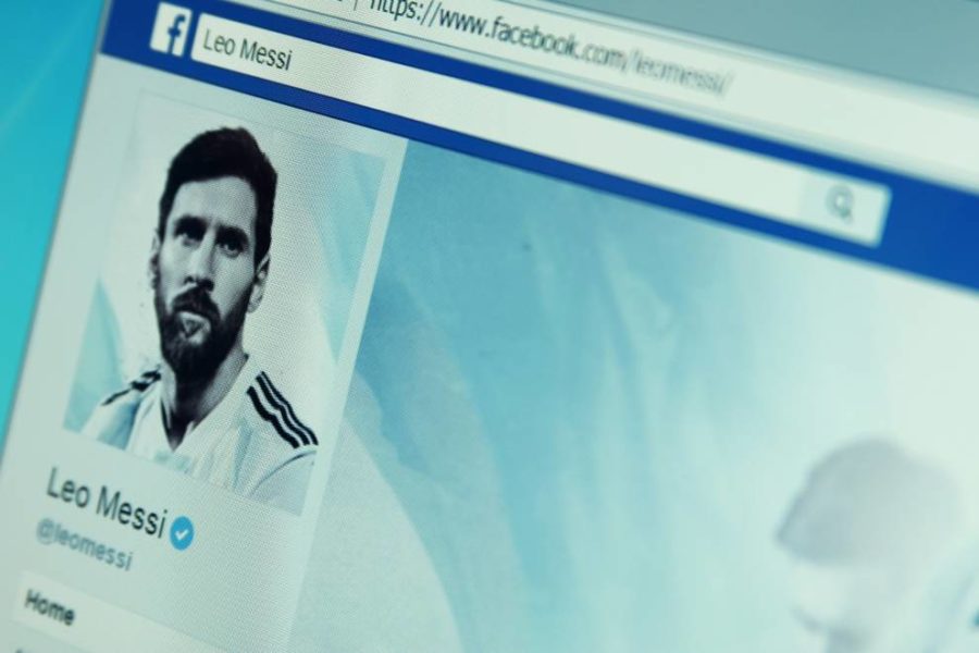 Lionel Messi's social media page