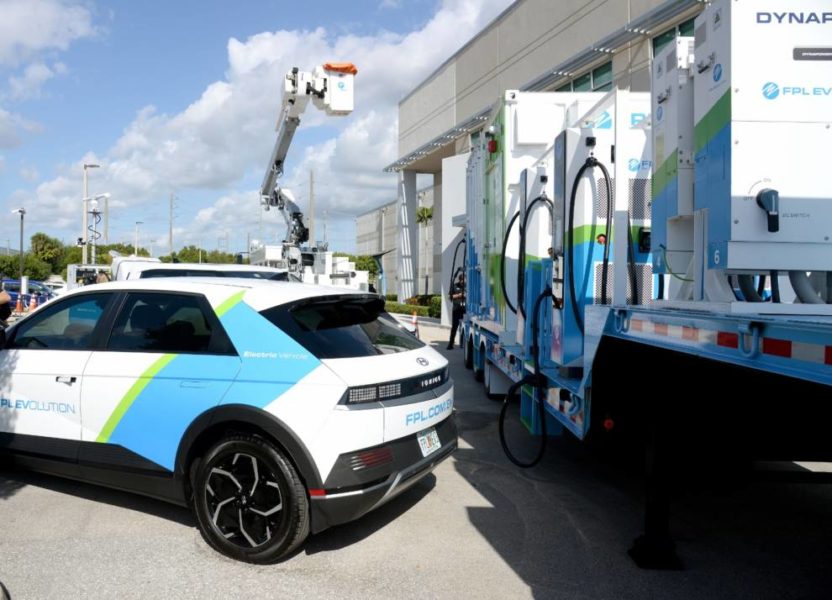 trailer de vehiculos electricos de FPL