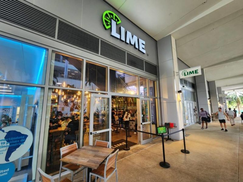 outside of Lime Restaurant