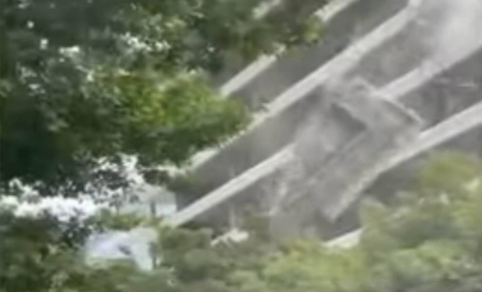 Brickell construction site collapsing