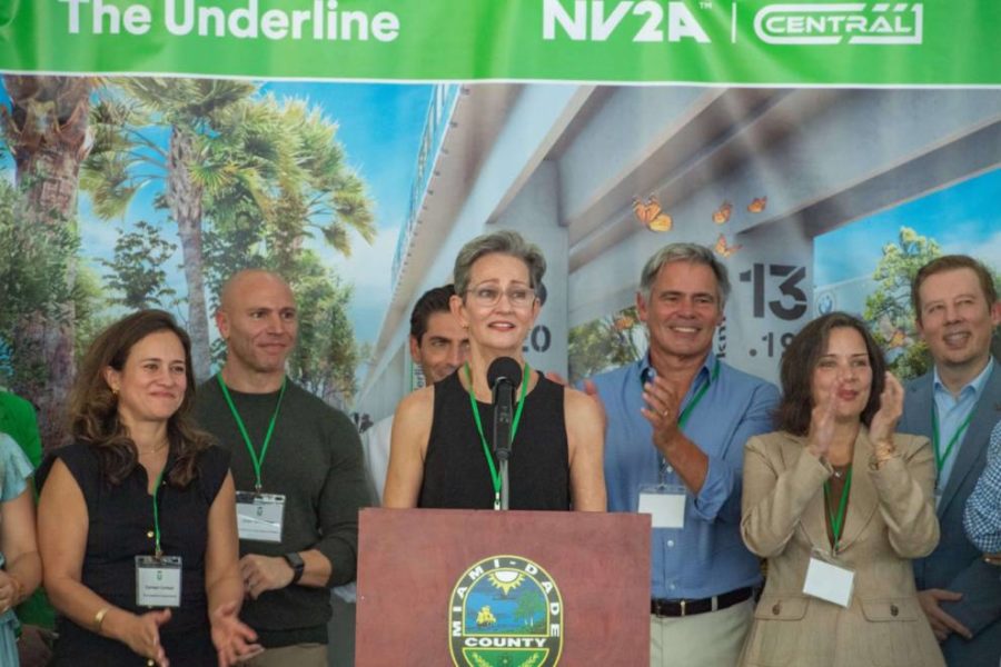 Meg Daly, founder, and CEO of Friends of The Underline addressing at underline project