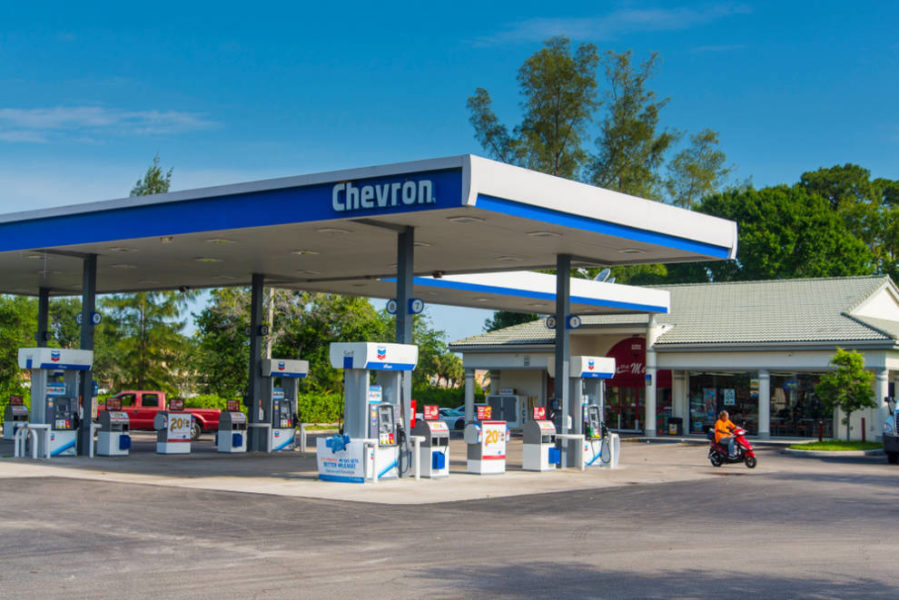 A Chevron gas station