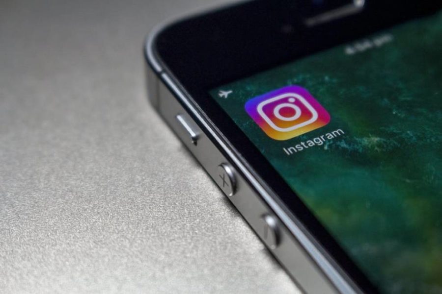 Instagram app on a smartphone
