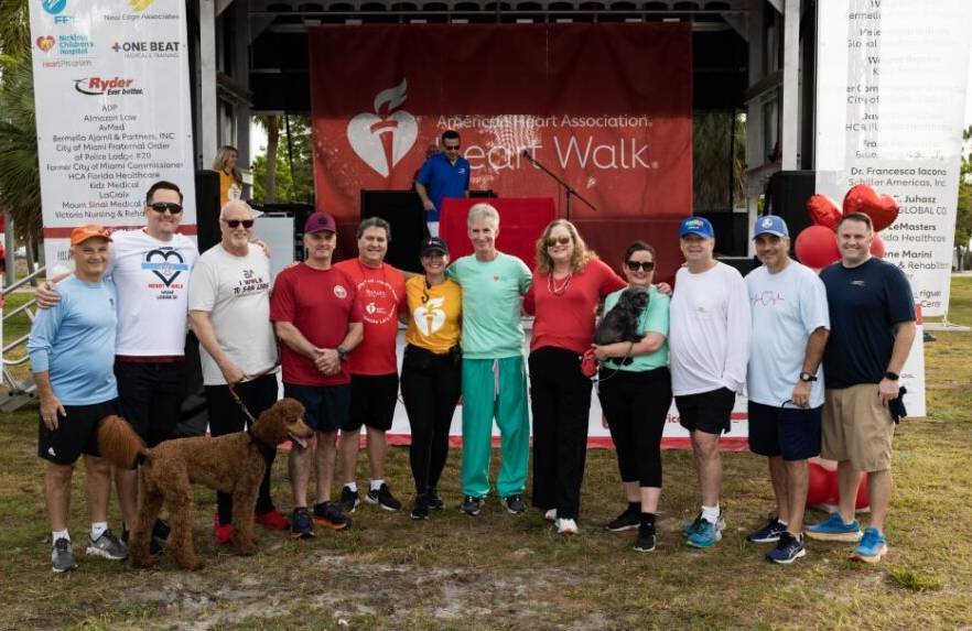 A group photo of the Miami Heart Walk executive cabinet