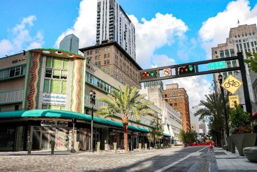 The new and improved Flagler Street in Miami