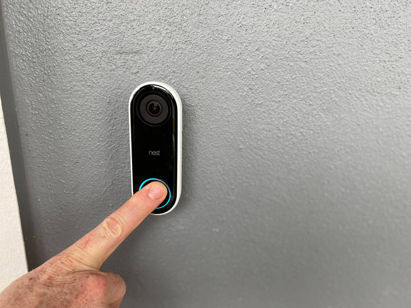 A person ringing Amazon's Ring