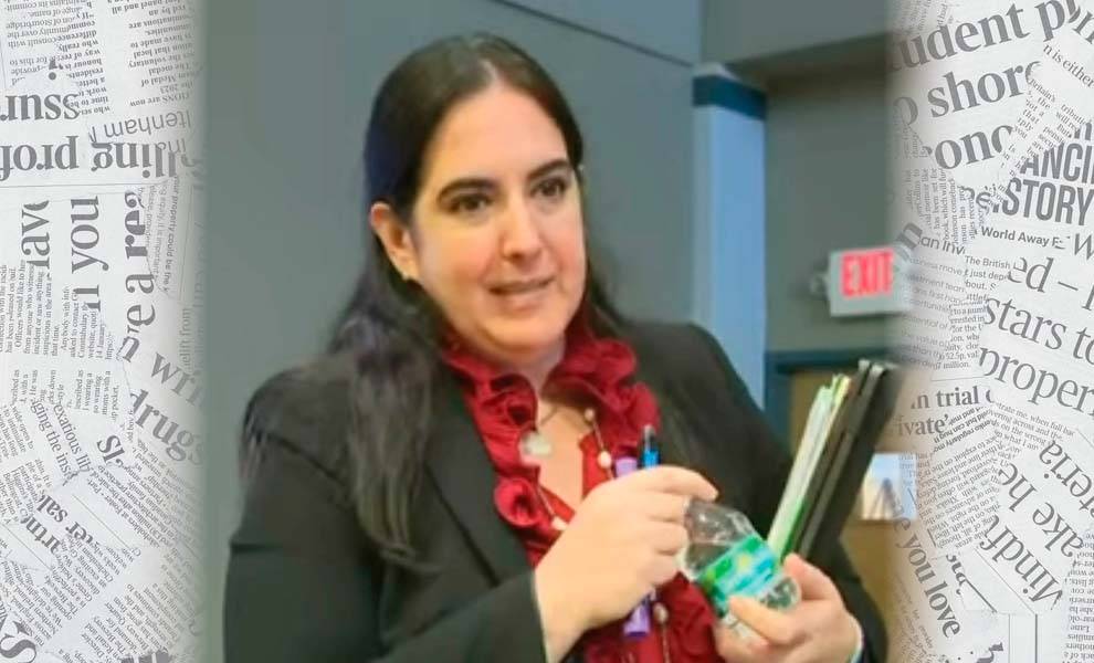 Victoria Medez being questioned