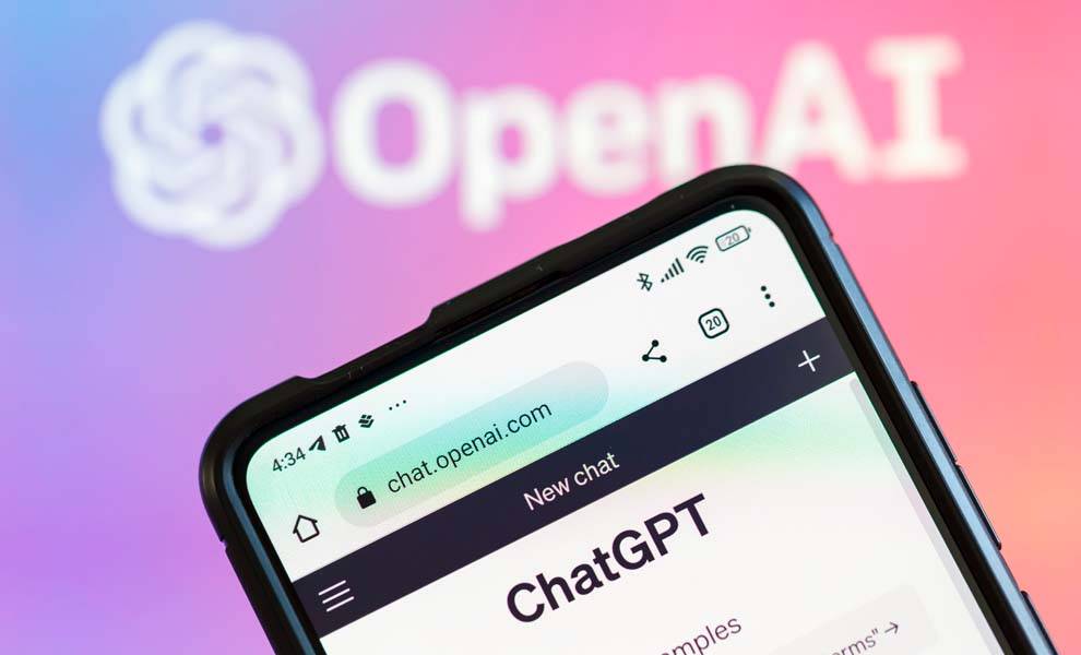 Chatbot development with OpenAI - A computer screen displaying code and a chat interface, symbolizing the creation of intelligent conversational agents.