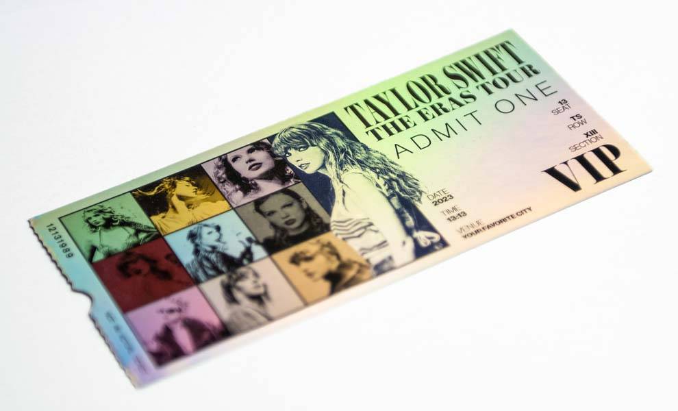 VIP tickets for a Taylor Swift concert.