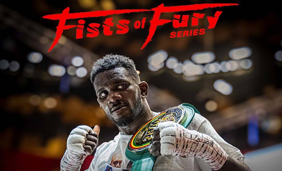 A fighter with the phrase "Fists of Fury" prominently displayed.