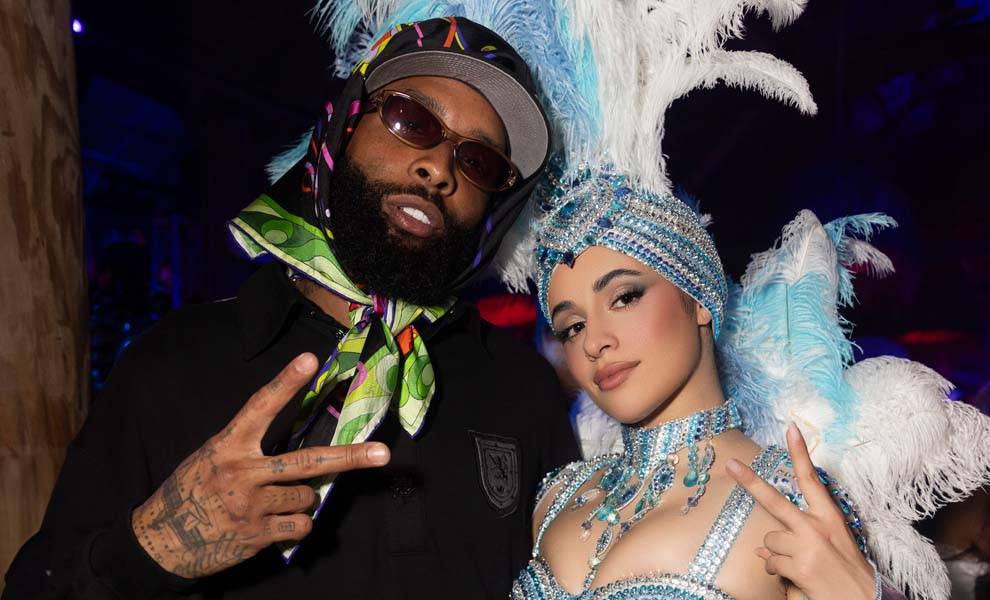 Camila Cabello and Odell Beckham Jr at the Bacardi Halloween party.