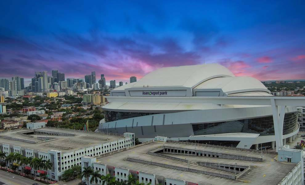 Estadio préstamoDepot Park en Miami Florida.
