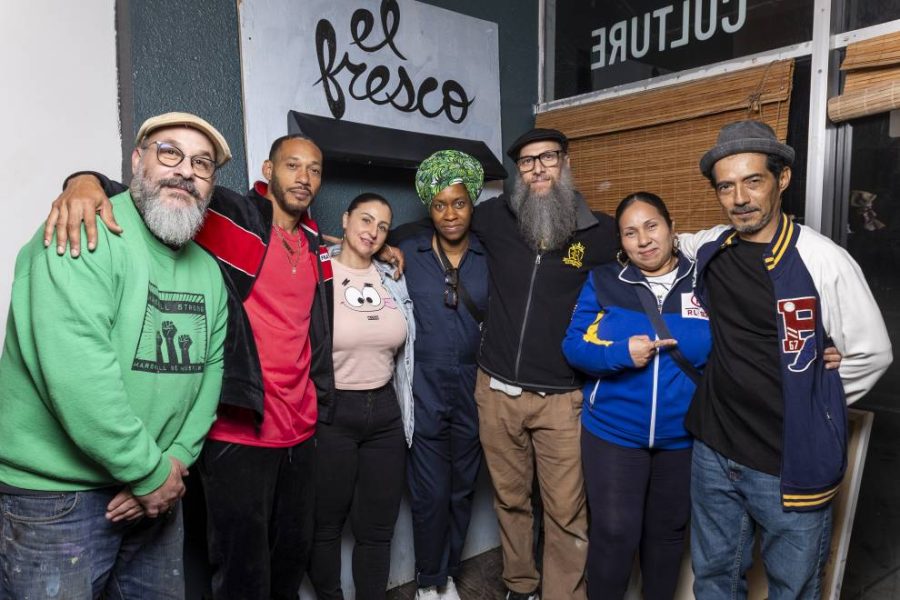 Artists at the Littlest Art Fair in Little Havana.