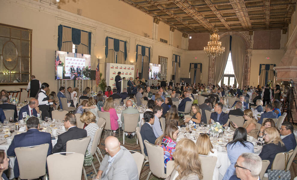 Event Ballroom at the SFLHCC Installation Luncheon.