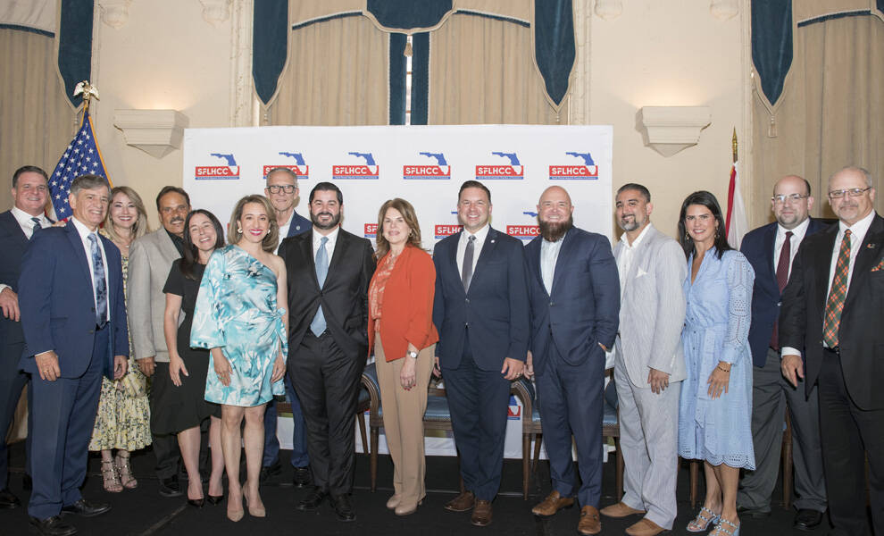 SFLHCC Board of Directors w the honorable Judge Peter Lopez.