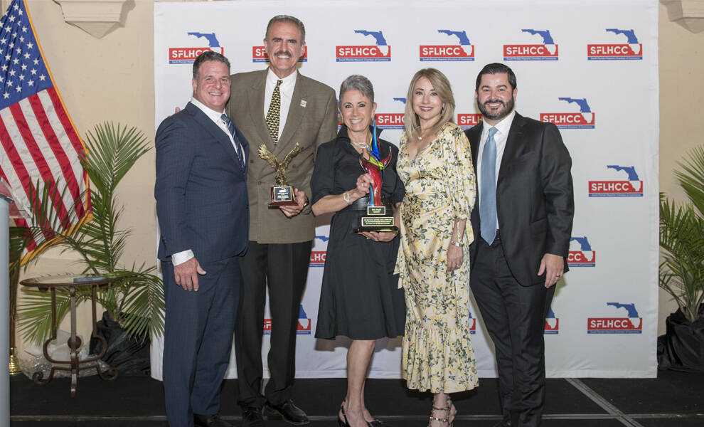José Pérez de Corcho, Ron Magill, Rita Magill, Liliam M. Lope y Alejandro Mendieta.