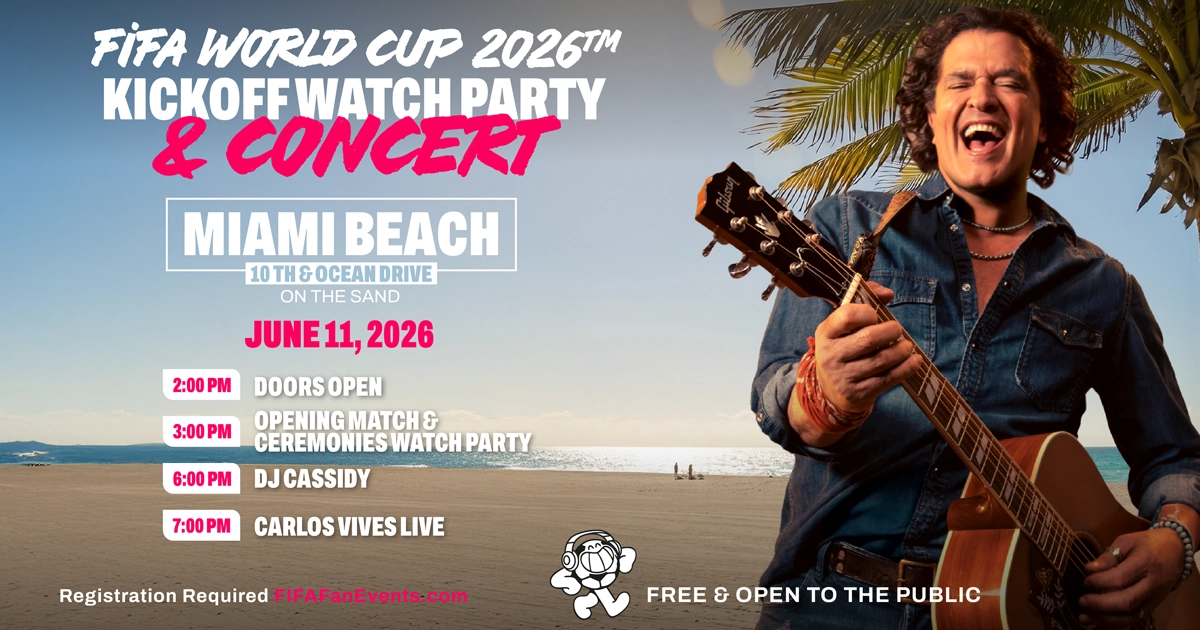 Carlos Vives And DJ Cassidy Headline FIFA World Cup 2026 Kickoff