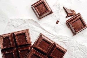 A photograph of festival of chocolate bars and squares broken into pieces.