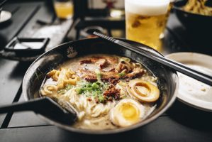 A bowl of ramen.